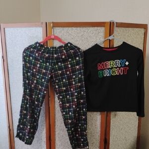 Kids Black and Colorful Pajama Set